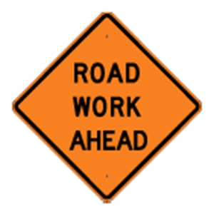 Picture of Road Work Ahead Sign (W-65*22)