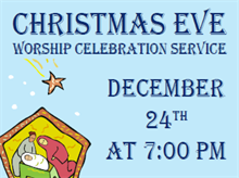 Picture of Christmas Eve Services Yard Sign (CEYS#002)