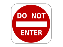 Picture of Do Not Enter Sign