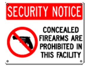 Picture of Security Notice (WEAPON14X11)