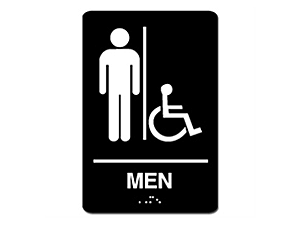Picture of ADA Braille Men Handicap Sign