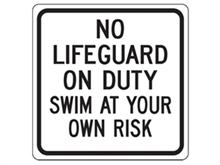 Picture of No Life Guard On Duty (S2-19RA8)