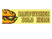 Picture of Sandwiches Served Here Banner (SSHB#001)