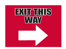 Picture of Exit This Way Right Yard Sign (ETWRYS#002)