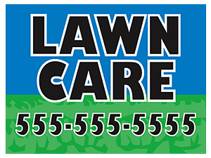 Picture of Lawn Care Yard Sign (LCYS#002)