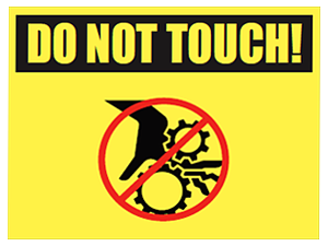 Picture of Do Not Touch Yard Sign (DNTYS#002)
