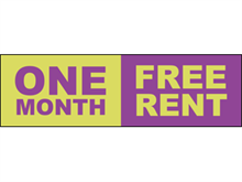 Picture of One Month Free Rent Banner (OMFRB#001)