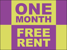 Picture of One Month Free Rent Yard Sign (OMFRYS#002)