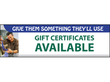 Picture of Gift Certificates Available Banner (GCA4B#001)