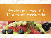 Picture of Breakfast Served Yard Sign (FST2YS#002)