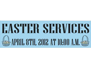 Picture of Easter Services Banner (ESB#001)
