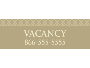 Picture of Vacancy Banner (V2B#001)