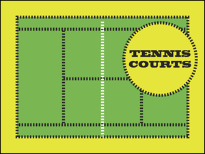 Picture of Tennis Courts Yard Sign (TCYS#002)