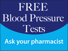 Picture of Free Blood Pressure Test Yard Sign (FBPTYS#002)