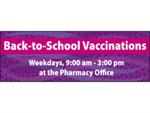 Picture of Back To School Vaccinations Banner (BTSVB#001)