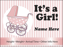 Picture of It's a Girl Yard Sign (IAGYS#002)