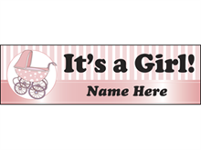 Picture of It's A Girl Banner (IAGB#001)