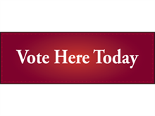 Picture of Vote Here Today Banner (VHT2B#001)