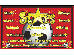 Picture of Stars Soccer  Banner (SSB#001)