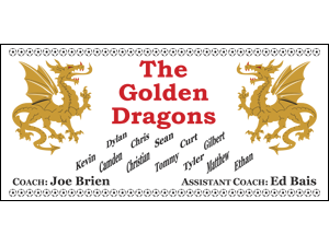 Picture of The Golden Dragons Soccer Banner (FGDSB#001)