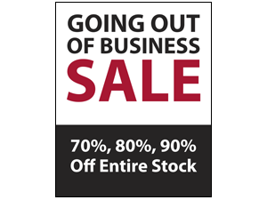 Picture of Going Out Of Business Sale Poster (GOBS2P#011)