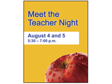 Picture of Meet The Teacher Night Poster (MTTNP#011)