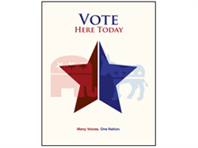 Picture of Vote Here Today Poster (VHT4P#011)